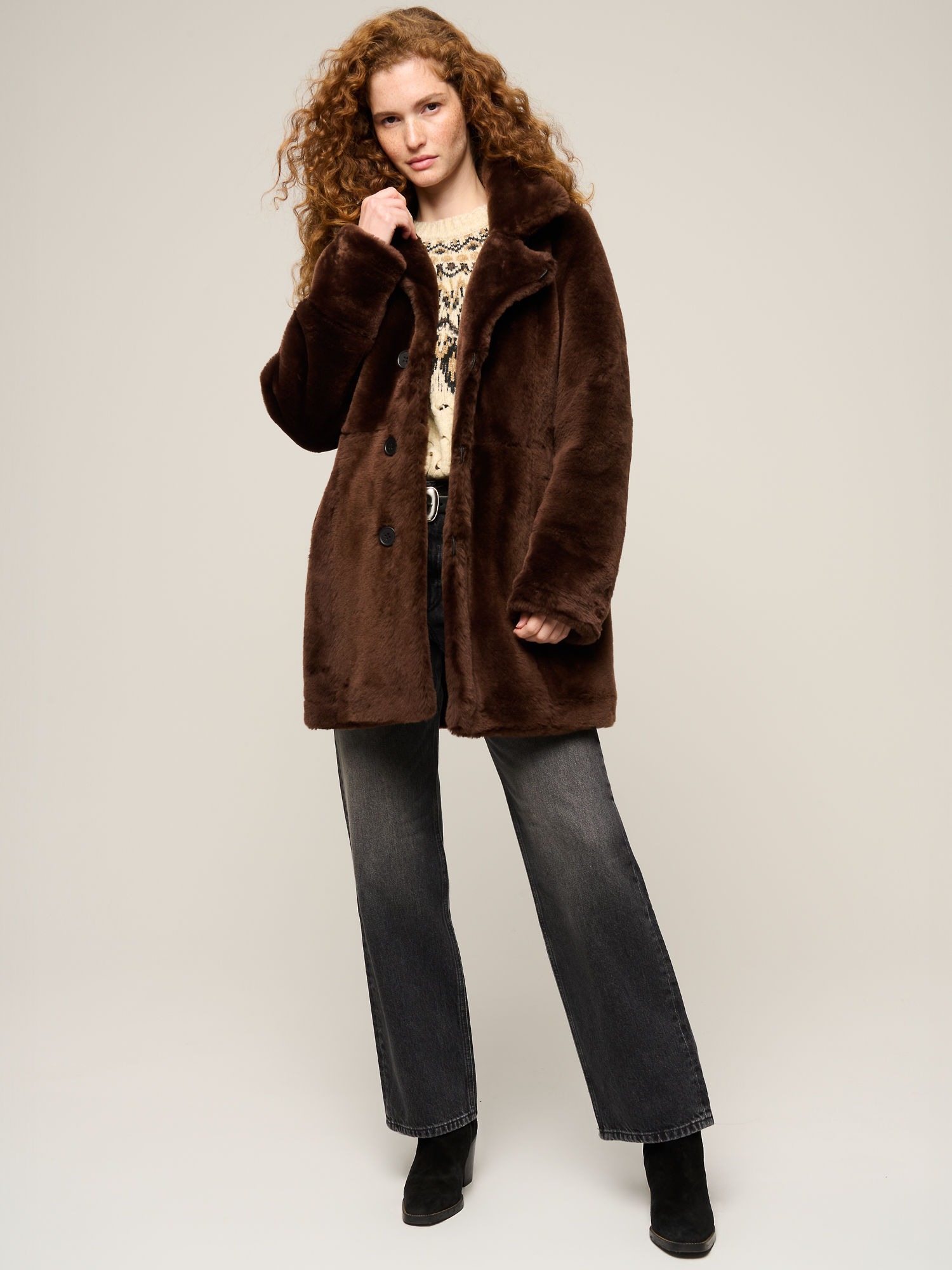 Overland, Coleen Reversible Sheepskin Coat