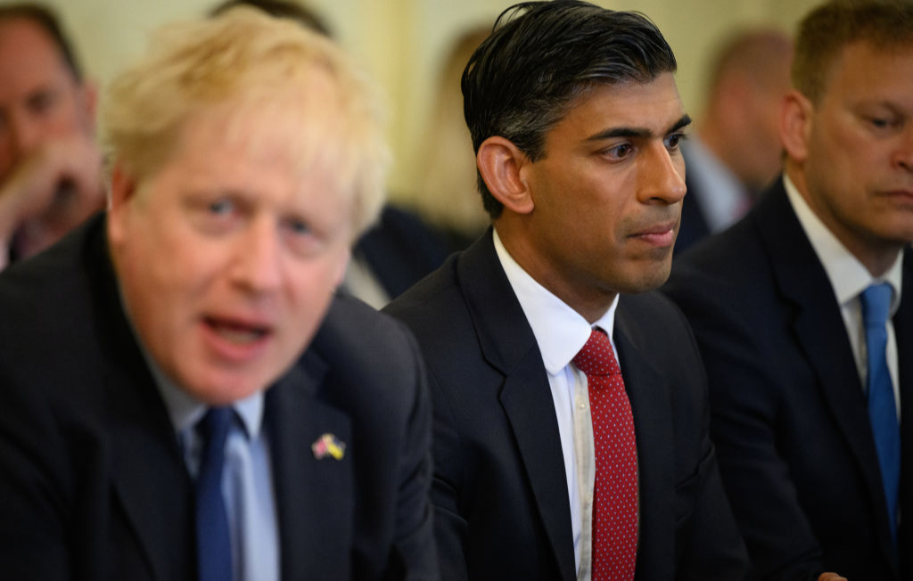 Rishi Sunak and Boris Johnson