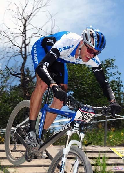 Carl Decker (Giant) on the wooden ramp