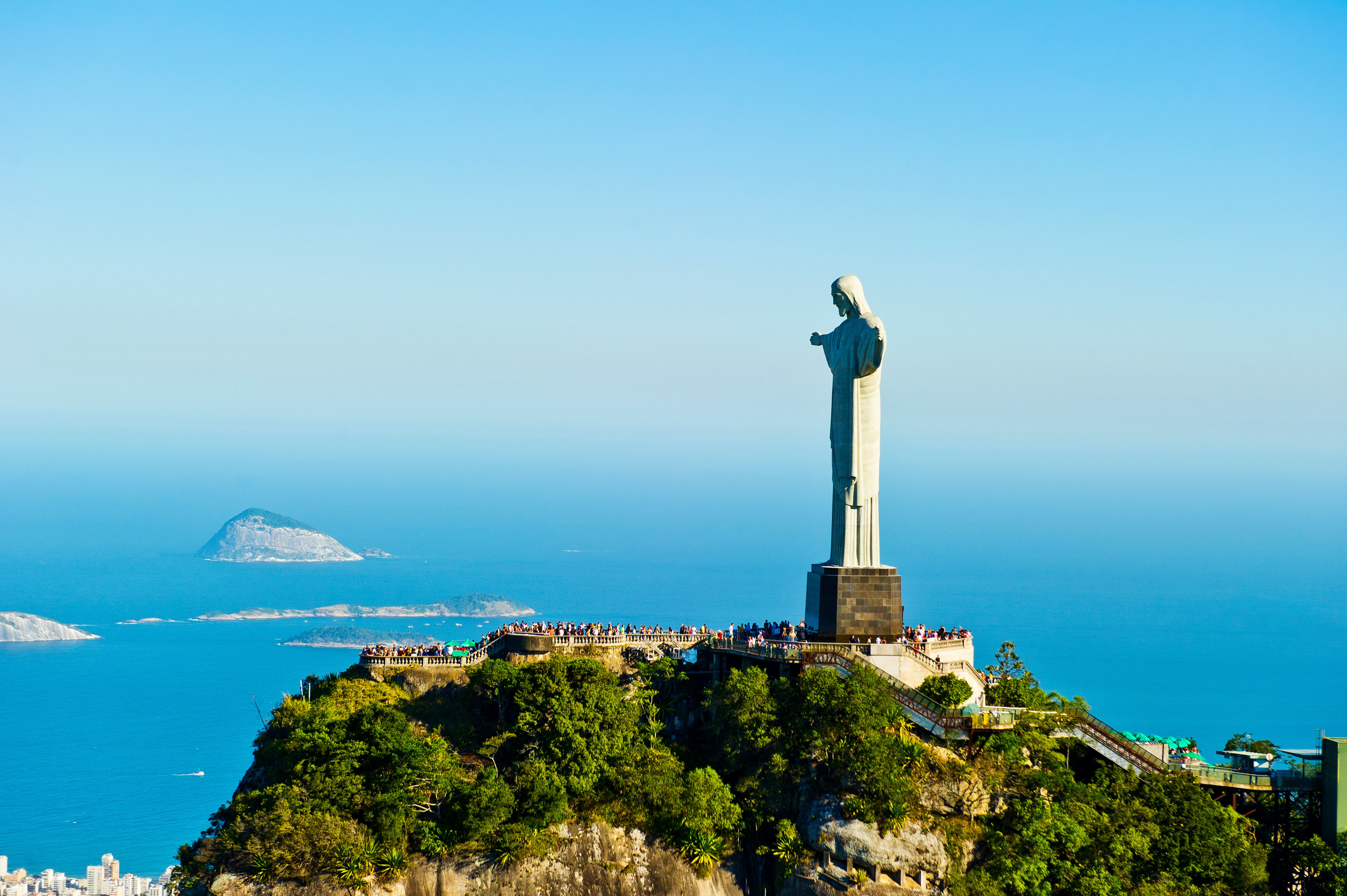 Christ the Redeemer statue overlooking Rio de Janeiro