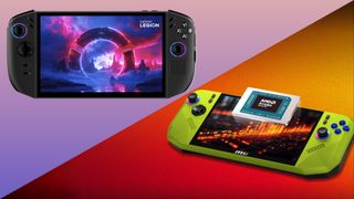 Render of Lenovo Legion Go 2 and MSI Claw A8