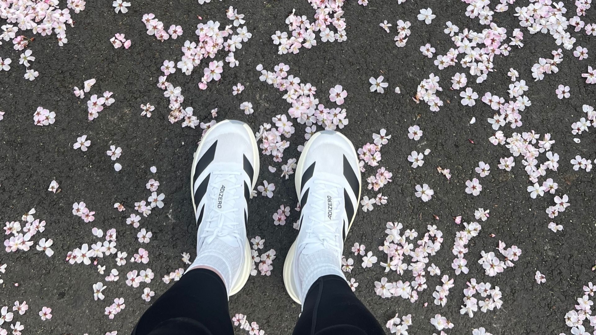 Grace Walsh wearing Adidas Adizero running shoes