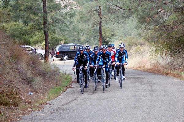 The team on the climb