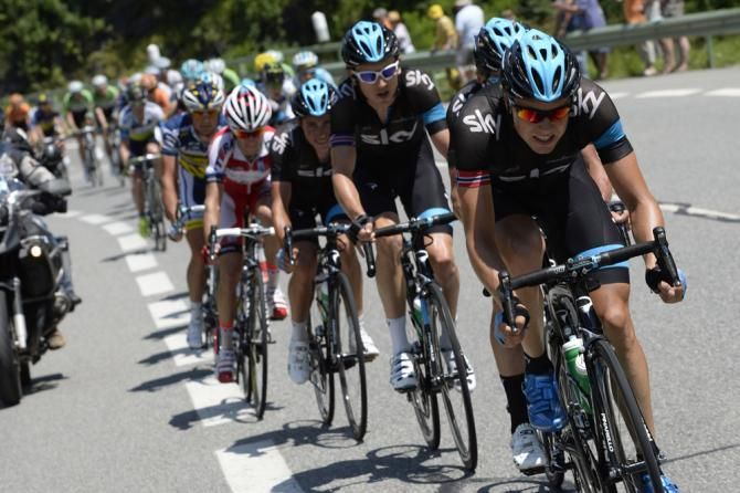 Sky was put under pressure from the start in stage 9