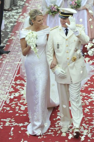 Charlene of Monaco's wedding dress