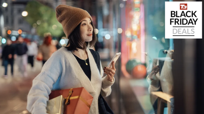 Woman Shopping Black friday deal