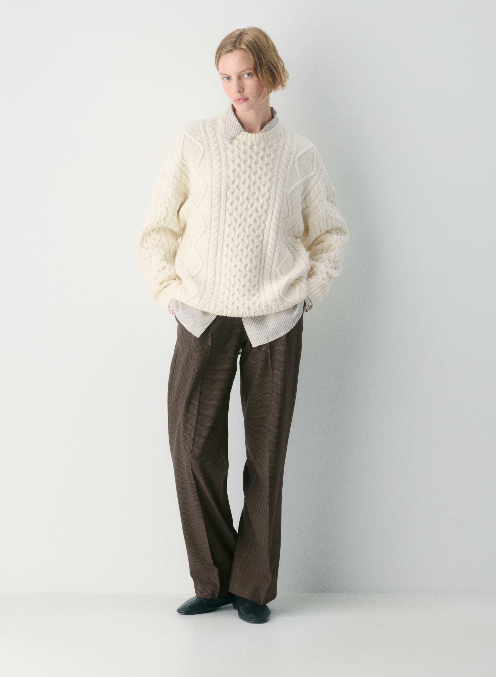 aritzia, Heritage Knit Merino Wool Crew Sweater