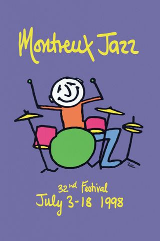 Phil Collins Montreux Jazz Festival Poster