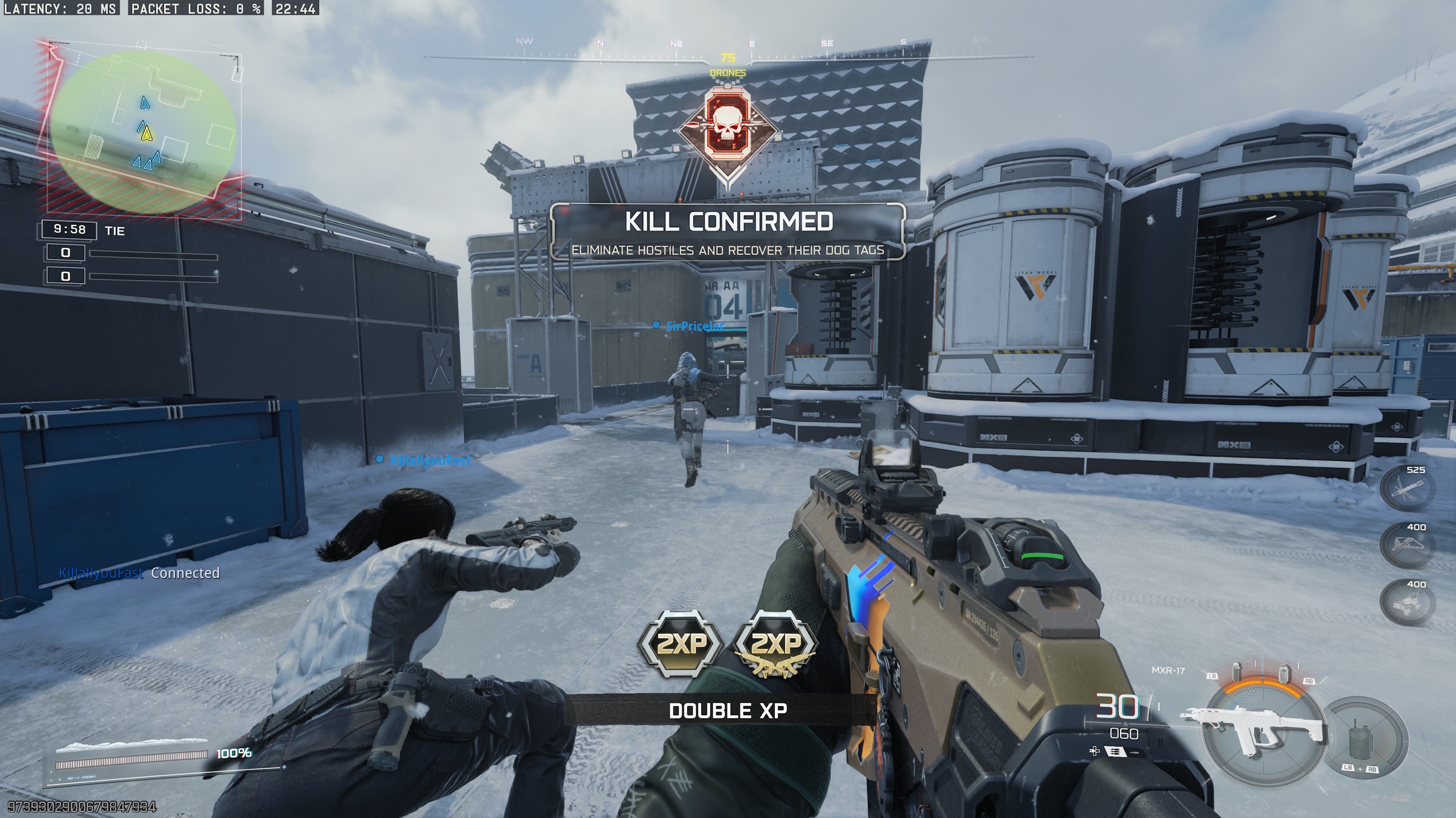 Testing server latency between playlists on the Black Ops 7 beta.
