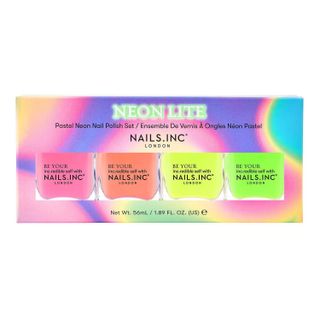 NAILS INC, Neon Lite Pastel Neon Nail Polish Set