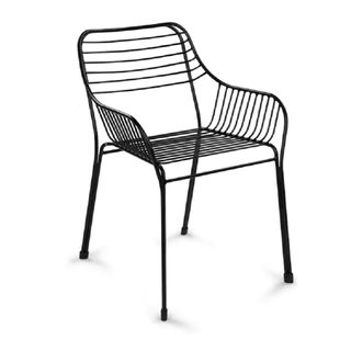A black minimalist chair