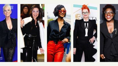 eyeglasses trends 2023: Jamie Lee Curtis, Michelle Yeoh, Jourdan Dunn, Sandy Powell, Claudia Tagbo 