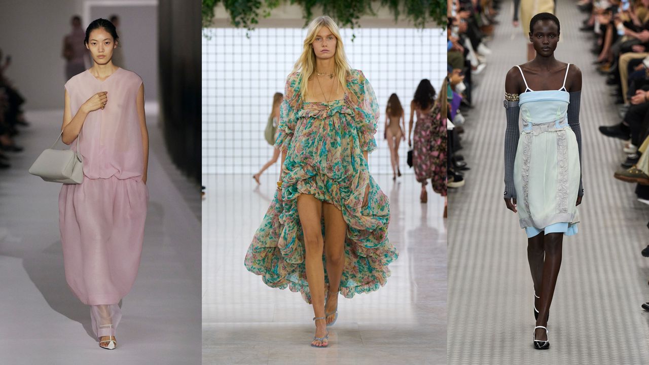 Collage of spring/summer 2025 runways.