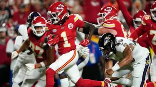 Kansas City Chiefs playing Baltimore Ravens