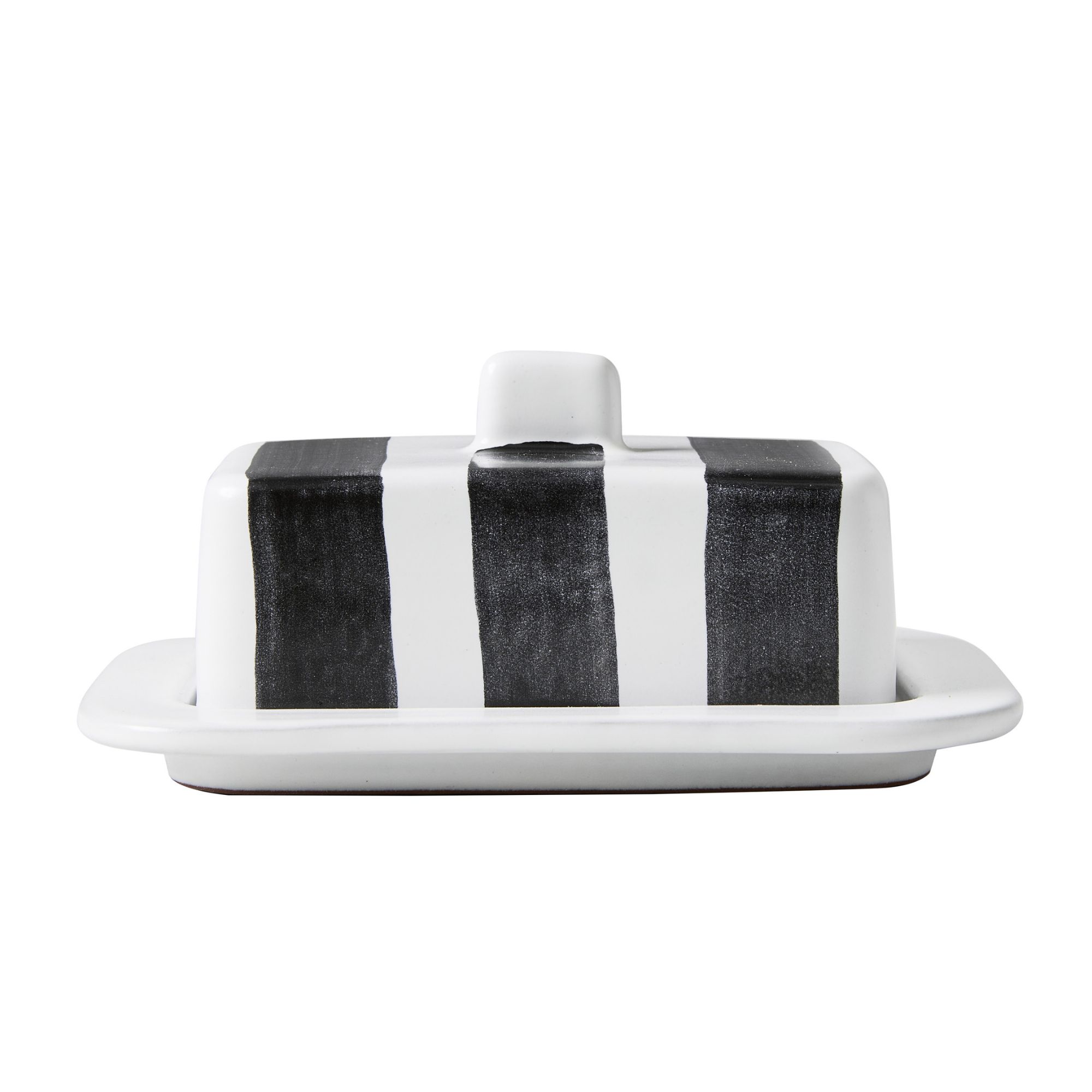Striped Butter Dish