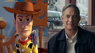 Woody in Toy Story; Tom Hanks in A Beautiful Day in the Neighborhood