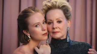 Ava hugs Deborah as they pose for a photo