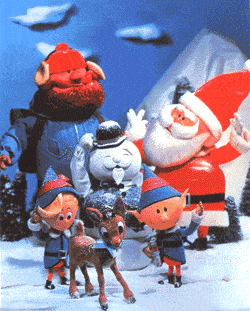 Winter, Toy, Carmine, Fictional character, Holiday, Animation, Animated cartoon, Snow, Santa claus, Fish,
