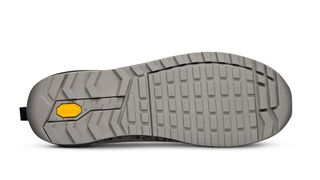 Details on the flat sole of the new Fizik Ergolace GTX MTB shoe