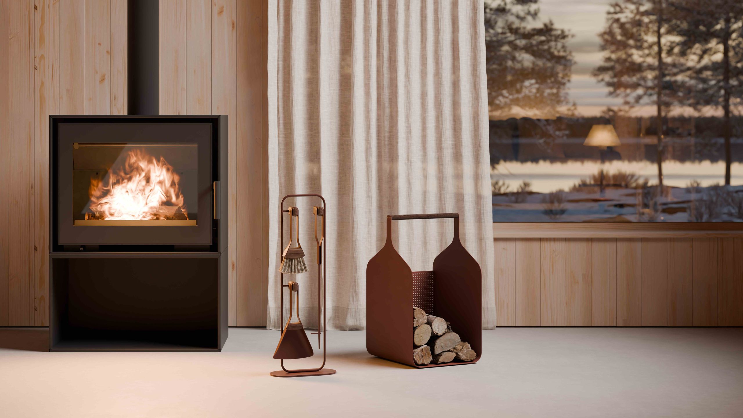 Eldvarm and Guillaume Delvigne reimagine the modern hearth