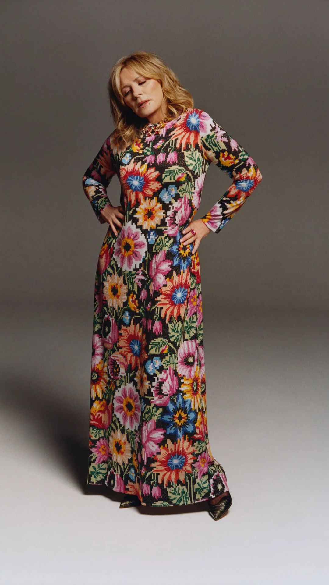 kim cattrell wearing debenhams x ashish