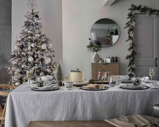 All-white Christmas decorating scheme, John Lewis & Partners