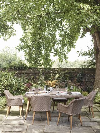 outdoor rattan dining furniture from Dobbies