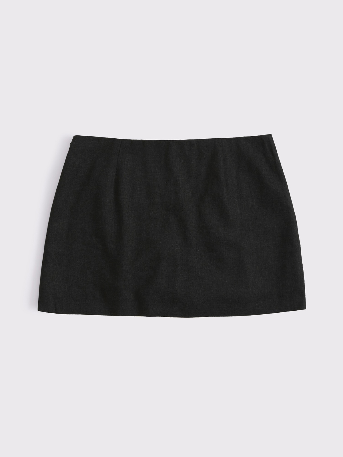 The A&f Scarlett Mid Rise Linen-Blend Mini Skort