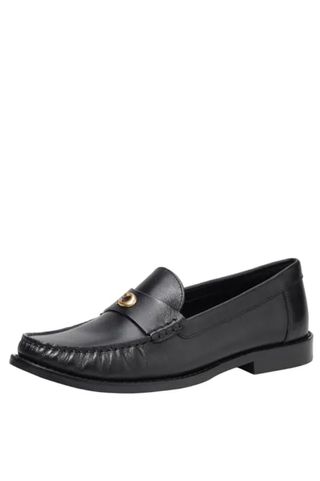 Coach Women's Jolene Leather Loafer, Black, 11