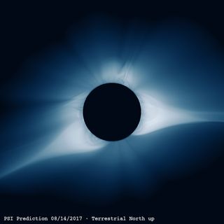 sun's corona simulation