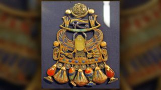 King Tut's tomb included an artifact called a pectoral, which incorporated a piece of Libyan Desert Glass as the scarab beetle at its center.