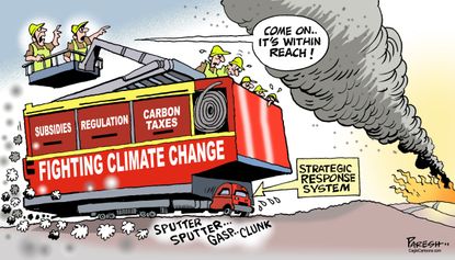 U.S. Climate change fighting carbon taxes regulation subsidies