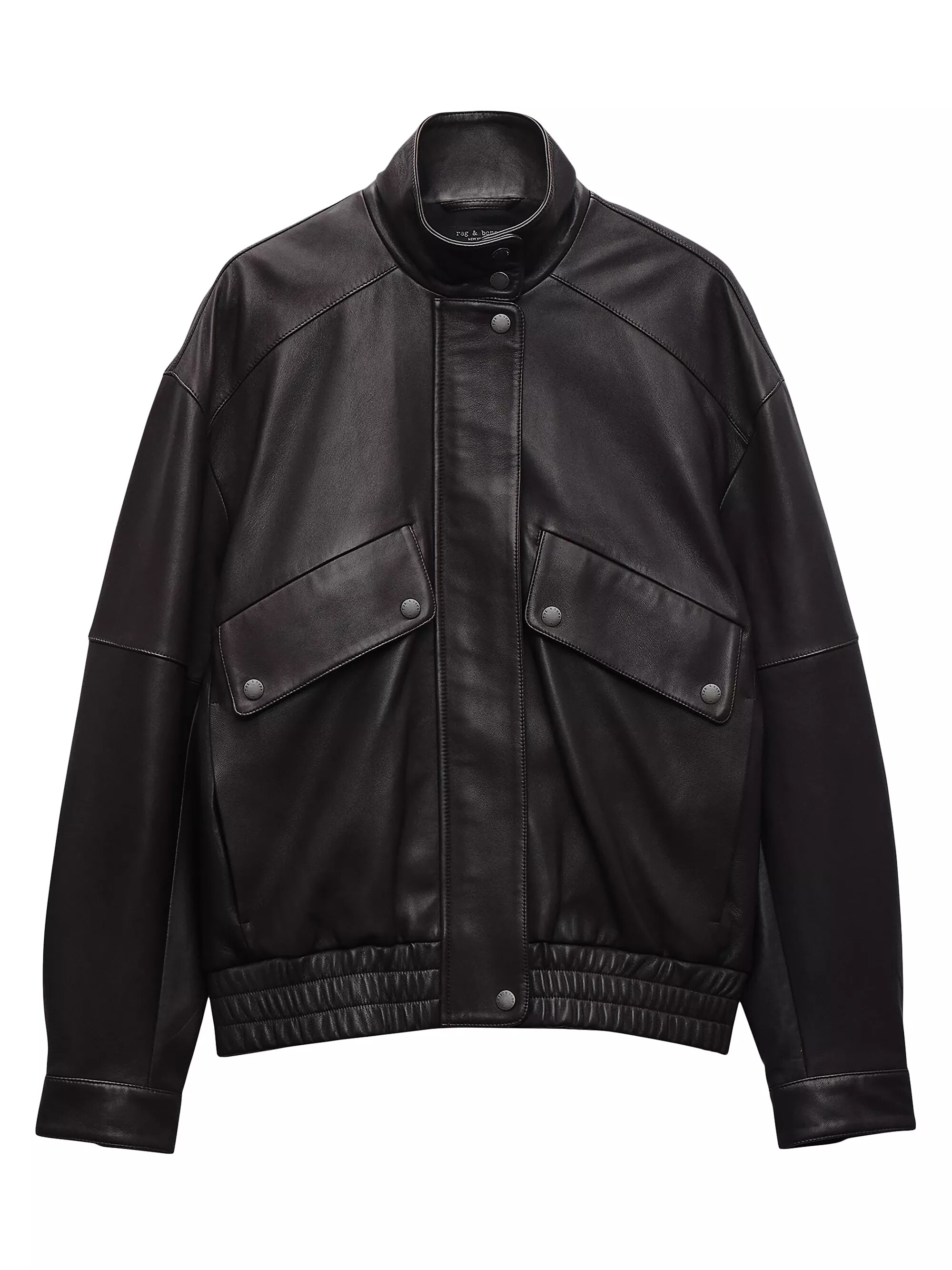 Aria Leather Bomber Jacket