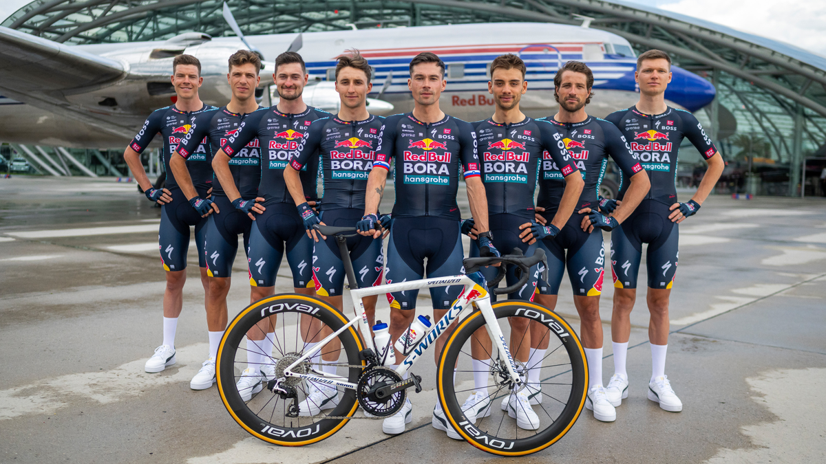 Red Bull Bora Hansgrohe present new kit and Primo Rogli s Tour de France support squad at official launch Cyclingnews