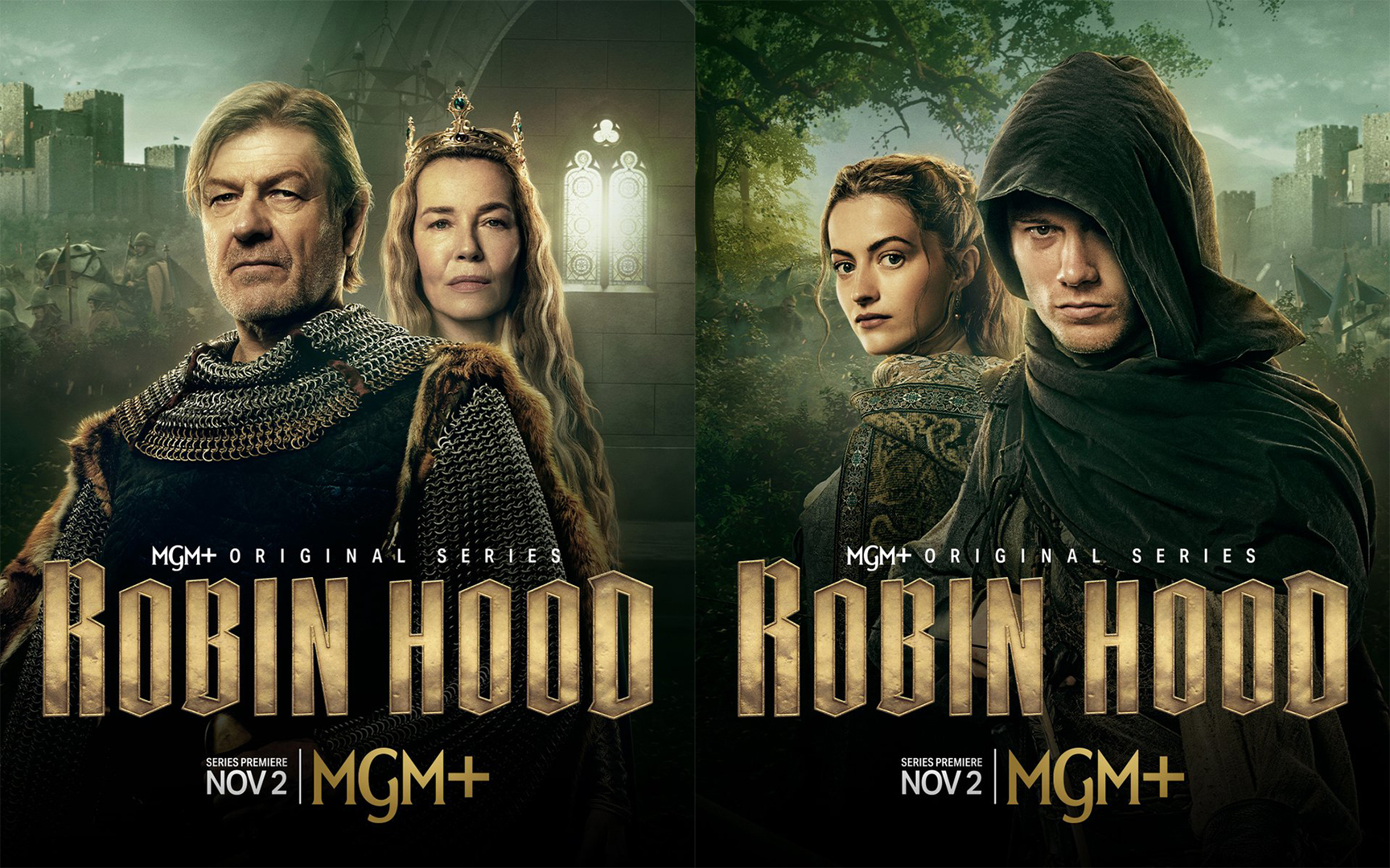 MGM+&#039;s Robin Hood series posters