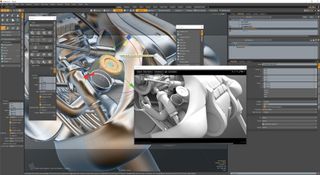 An engine being made in Modo 12