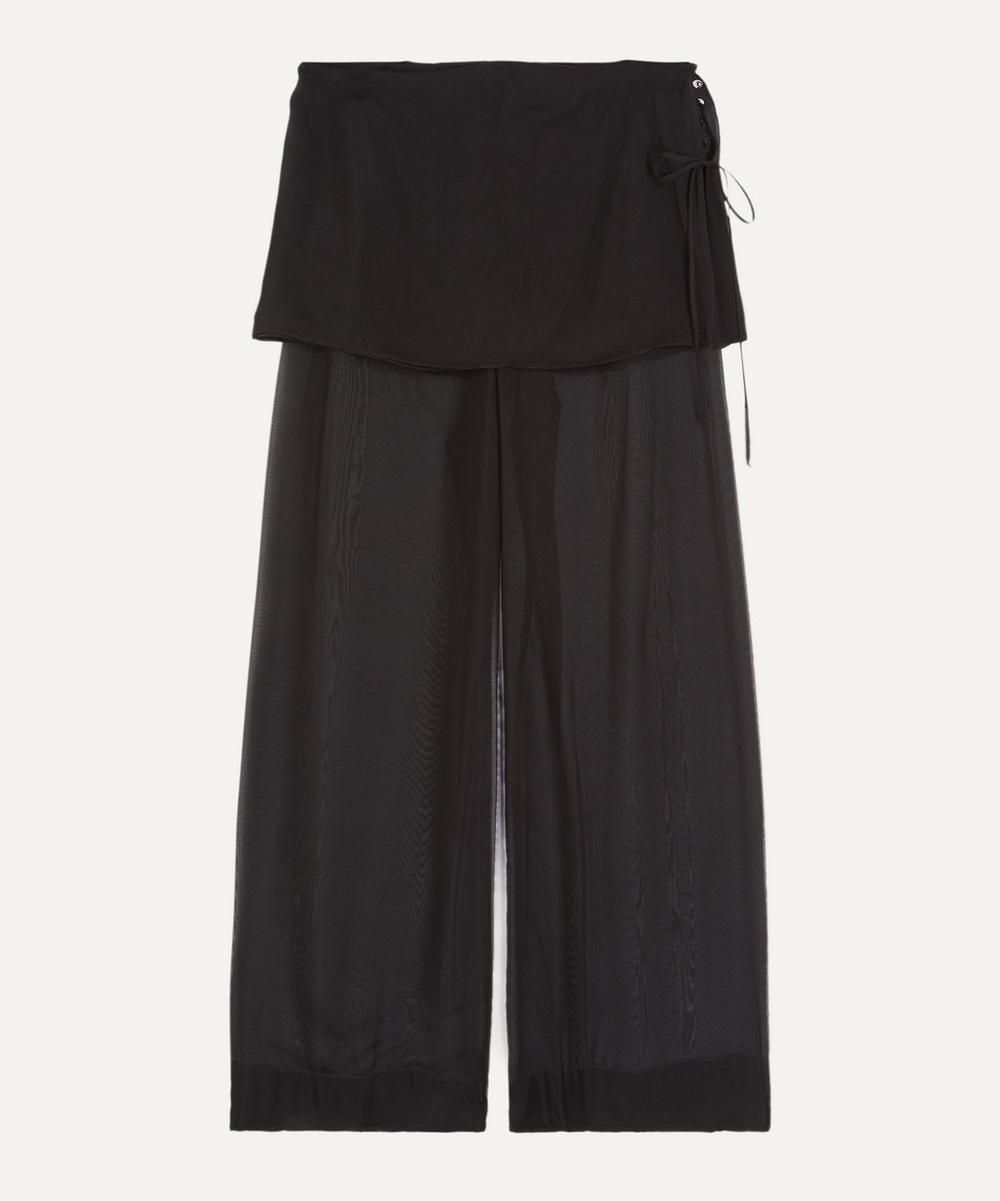 Low Archive Silk Black Trousers