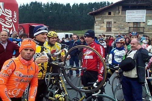 David Etxebarria, Igor Gonzalez de Galdeano, Abraham Olano and Gorka Beloki