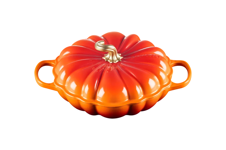 Cast Iron Pumpkin Shallow Casserole