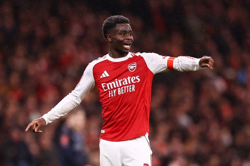 Arsenal winger Bukayo Saka