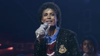 Jaafar Jackson portrays Michael Jackson, singing in the Michael movie. Image by Glen Wilson/Lionsgate