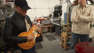 Joe Bonamassa playing a counterfeit Les Paul