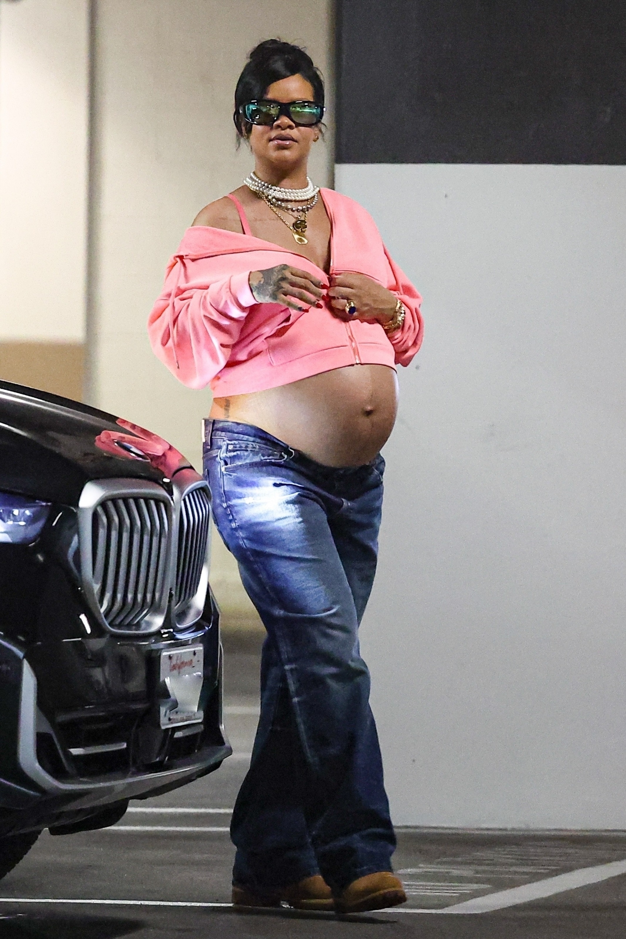 Rihanna pulled off Timberland boots with her latest maternity outfit
