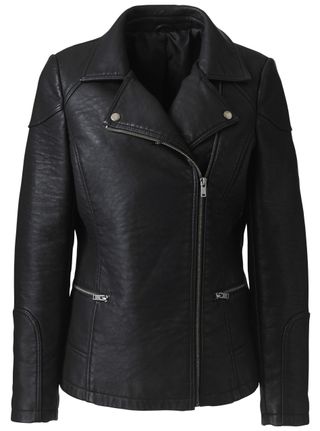 Simply Be Black Leather Jacket, £70