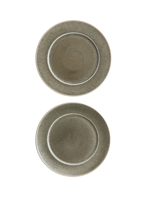 Stoneware Dinner Plates, Set of 2