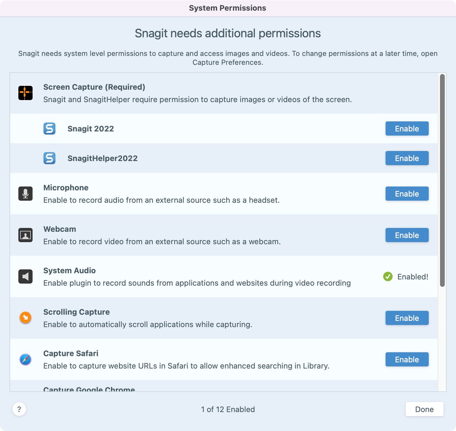 Screenshot of screen recorder Snagit by TechSmith