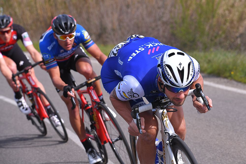 Tom Boonen tucks in at Tirreno-Adriatico