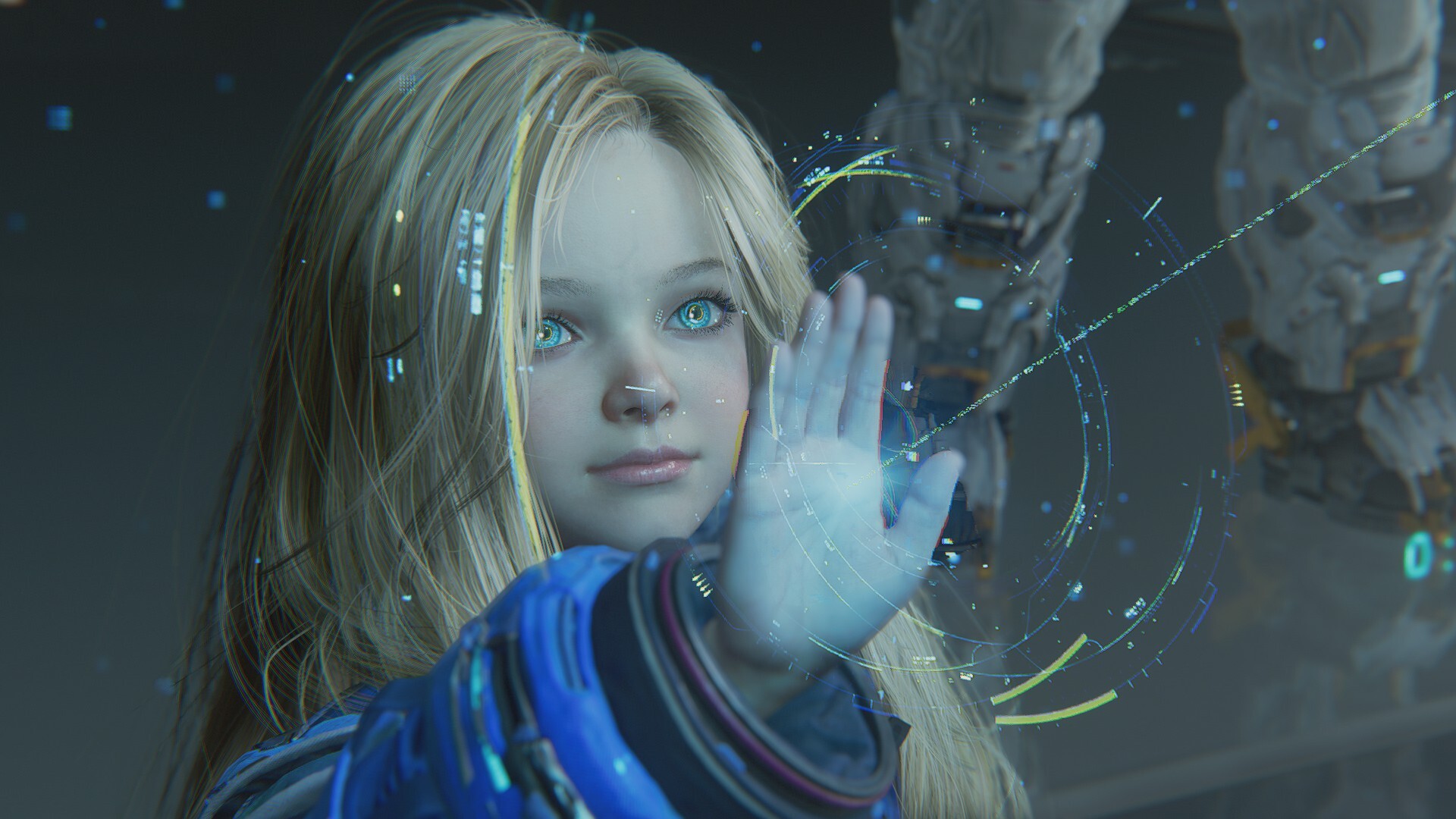 Pragmata sketchbook demo screenshots