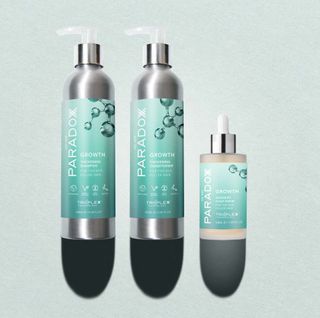 Hair growth shampoo, conditioner and serum from We Are Paradoxx