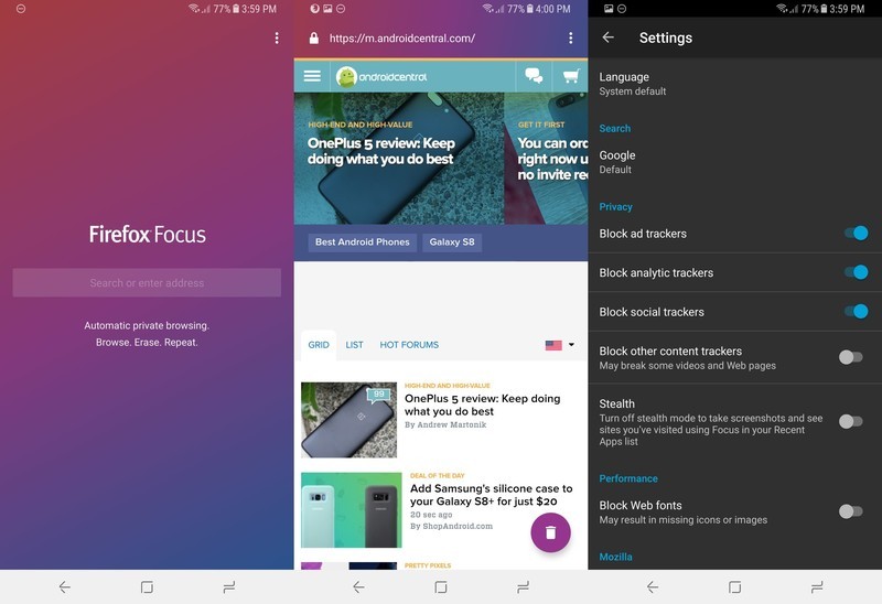 Firefox Focus Android